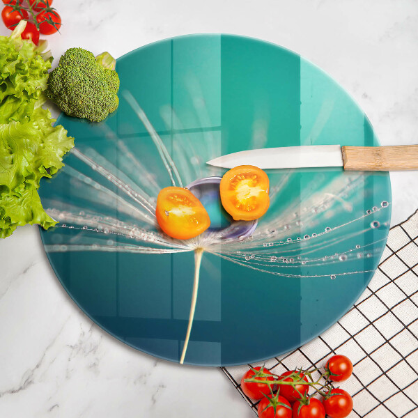 Tagliere in vetro temperato Rugiada su un dente di leone