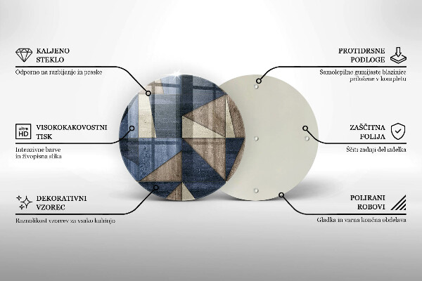 Tagliere in vetro temperato Astrazione geometrica