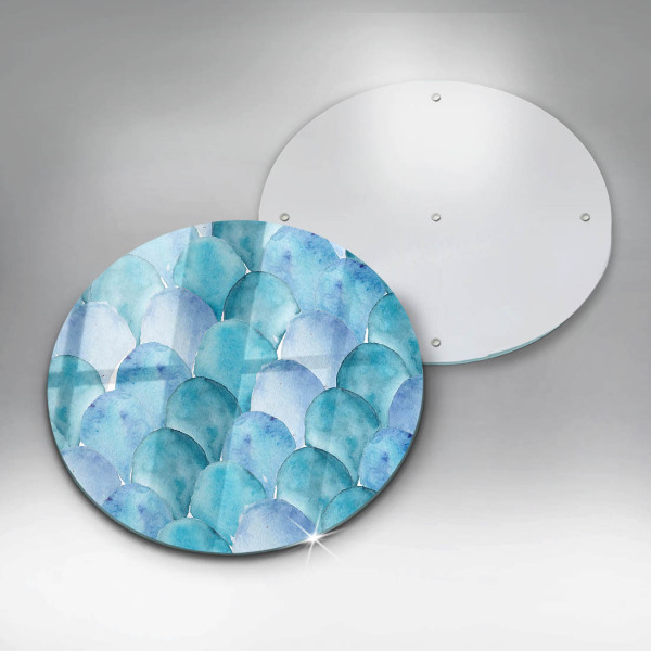 Tagliere in vetro temperato Scaglie di acquerello