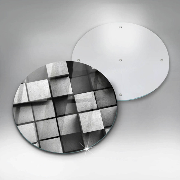 Tagliere in vetro temperato Sfondo di geometria 3D