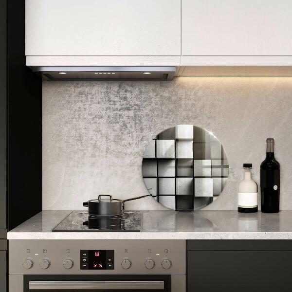 Tagliere in vetro temperato Sfondo di geometria 3D