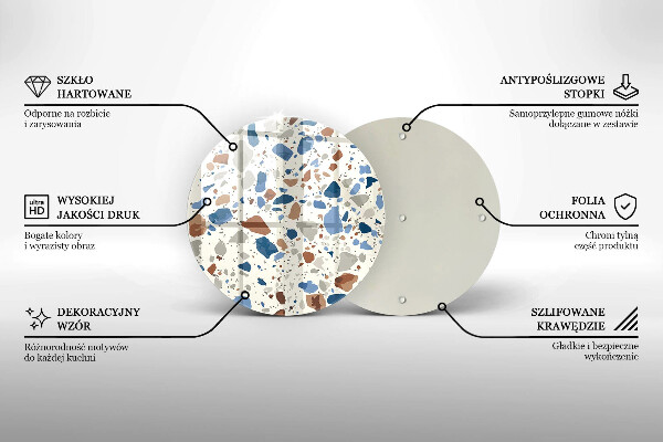 Tagliere in vetro temperato Gres decorativo