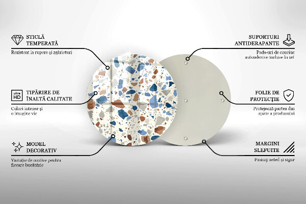 Tagliere in vetro temperato Gres decorativo