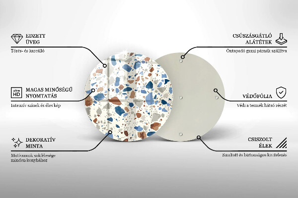 Tagliere in vetro temperato Gres decorativo