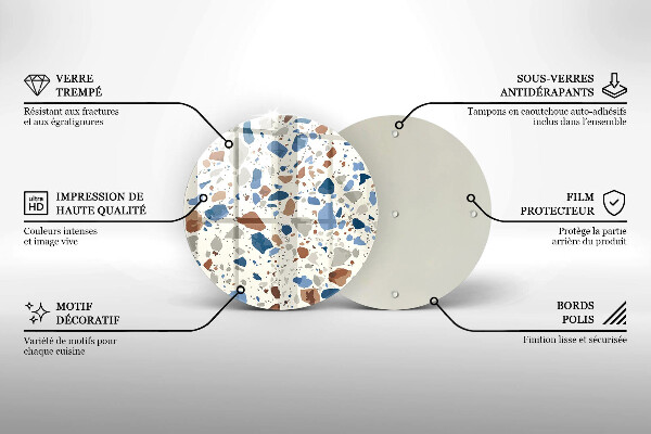 Tagliere in vetro temperato Gres decorativo