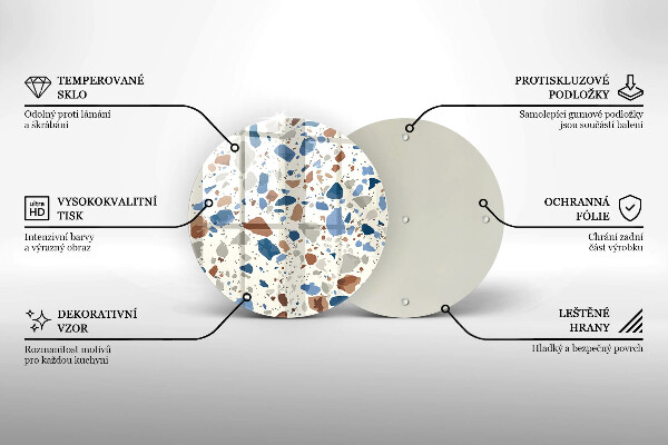 Tagliere in vetro temperato Gres decorativo