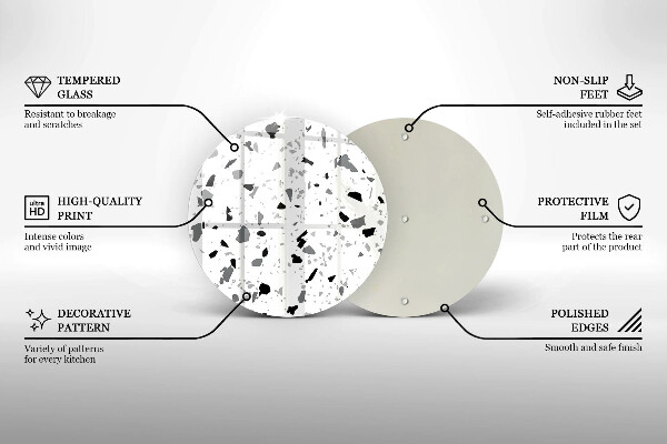 Tagliere in vetro temperato Gres decorativo