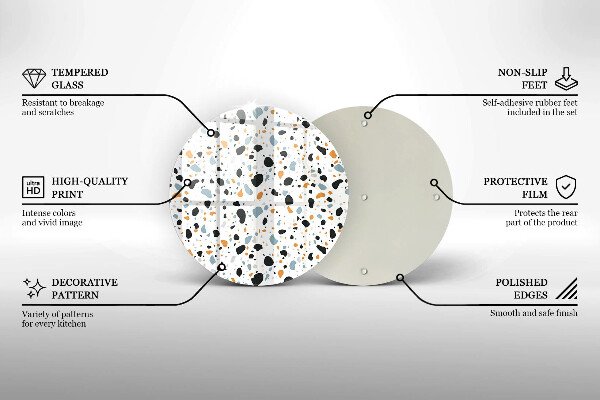 Tagliere in vetro temperato Gres decorativo