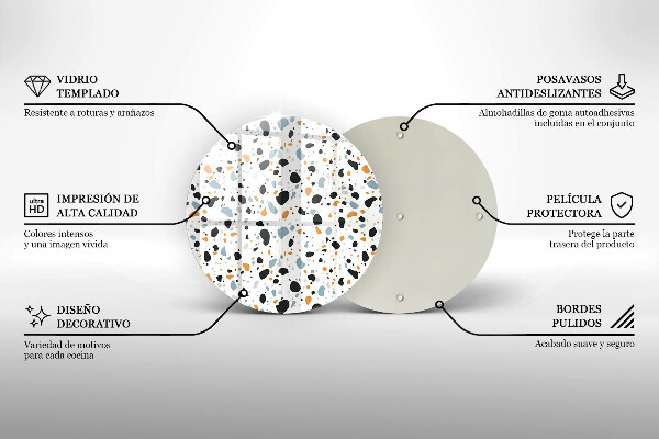 Tagliere in vetro temperato Gres decorativo