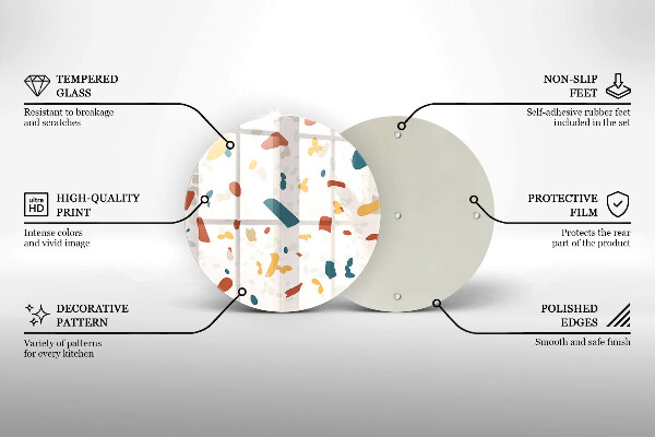 Tagliere in vetro temperato Gres decorativo