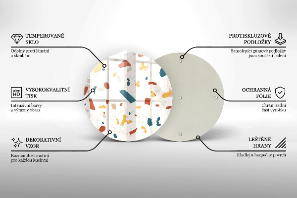 Tagliere in vetro temperato Gres decorativo