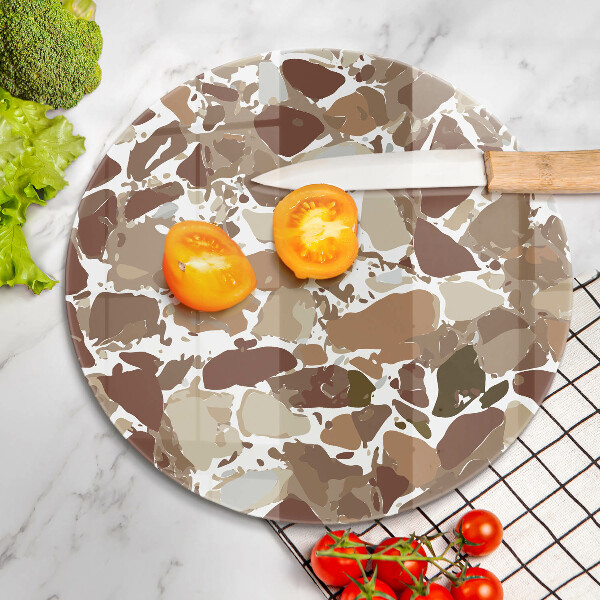 Tagliere in vetro temperato Macchie decorative per pietra