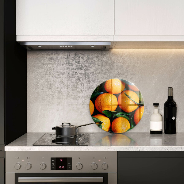 Tagliere in vetro temperato arancia