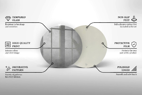 Tagliere in vetro Fondo di struttura concreta