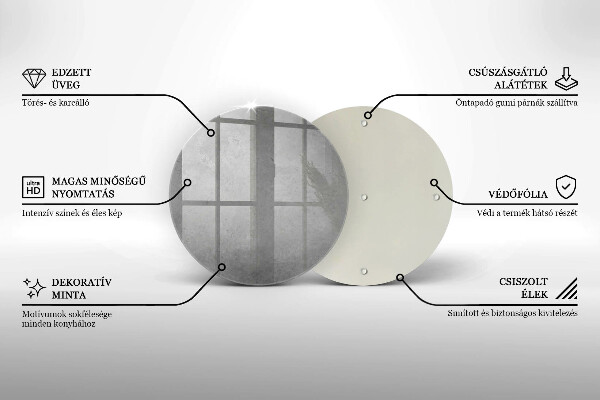 Tagliere in vetro Fondo di struttura concreta