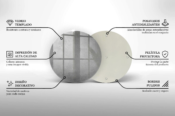 Tagliere in vetro Fondo di struttura concreta