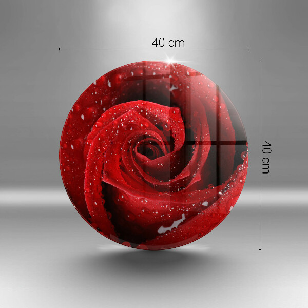 Tagliere in vetro Petali di fiori di rosa