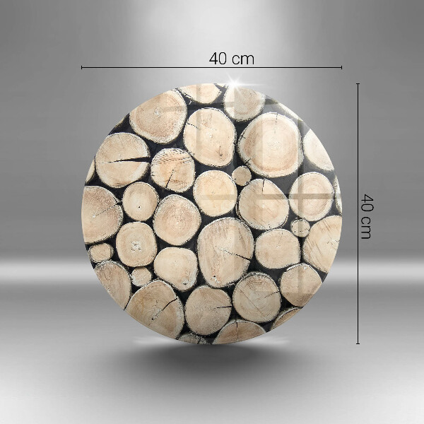 Tagliere in vetro Tronchi d'albero in legno