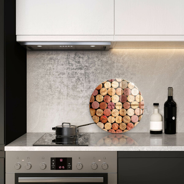 Tagliere in vetro Modello di tappi per vino