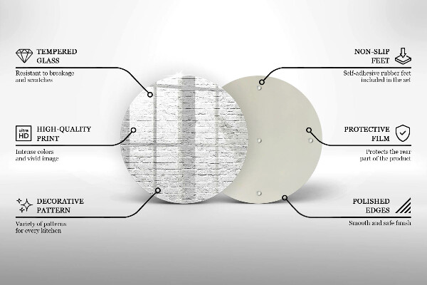 Tagliere in vetro Muro di mattoni