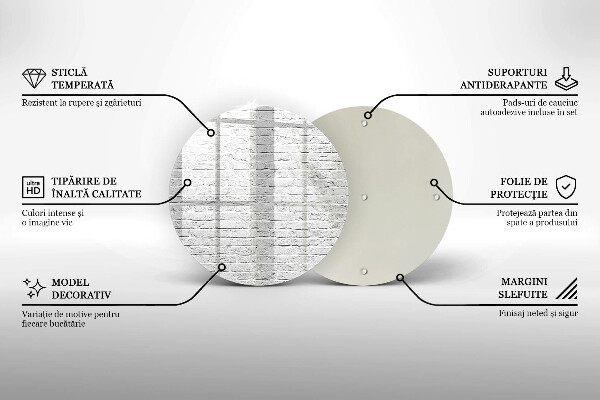 Tagliere in vetro Muro di mattoni