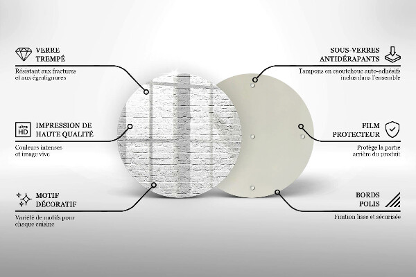 Tagliere in vetro Muro di mattoni