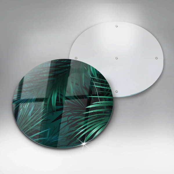 Tagliere in vetro temperato Foglie selvagge della giungla