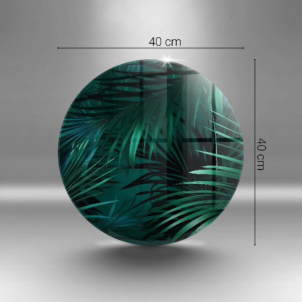 Tagliere in vetro temperato Foglie selvagge della giungla