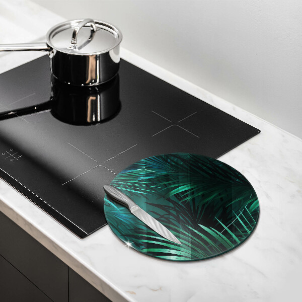 Tagliere in vetro temperato Foglie selvagge della giungla