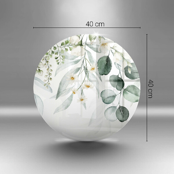 Tagliere in vetro temperato Piante ad acquerello