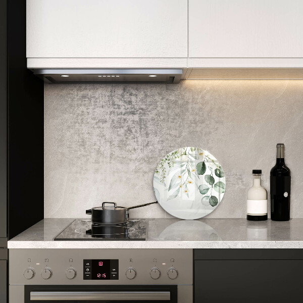 Tagliere in vetro temperato Piante ad acquerello