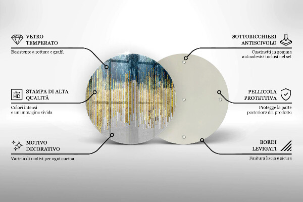 Tagliere in vetro temperato Astrazione del designer