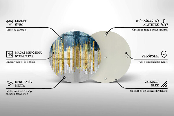 Tagliere in vetro temperato Astrazione del designer