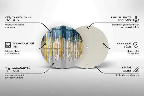 Tagliere in vetro temperato Astrazione del designer