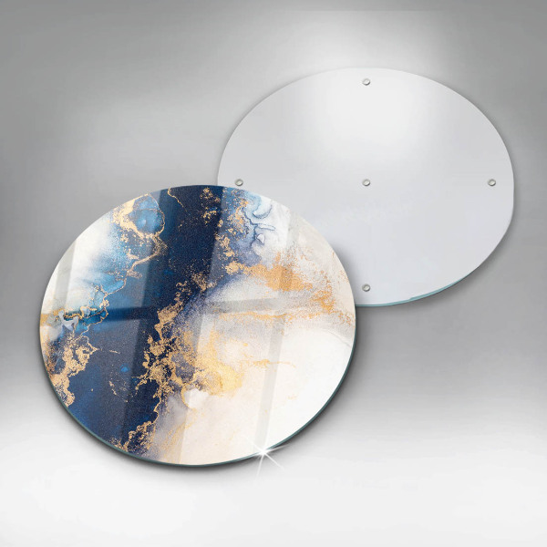 Tagliere in vetro temperato Astrazione con il blu