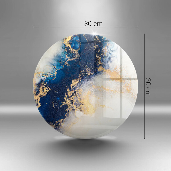 Tagliere in vetro temperato Astrazione con il blu