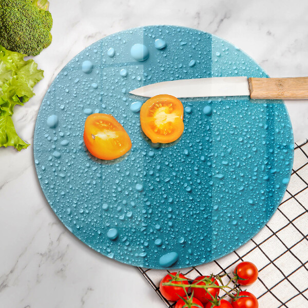 Tagliere in vetro Gocce d'acqua