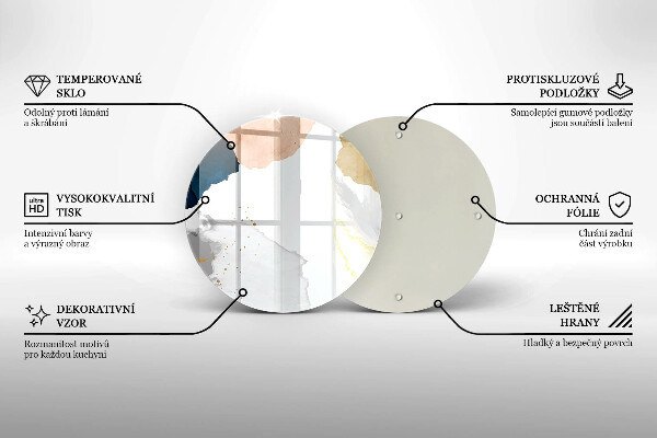 Tagliere in vetro Macchie astratte