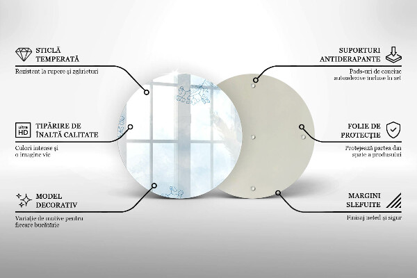 Tagliere in vetro Sfondo delicato