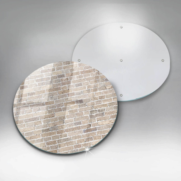 Tagliere in vetro Muro di mattoni luminosi