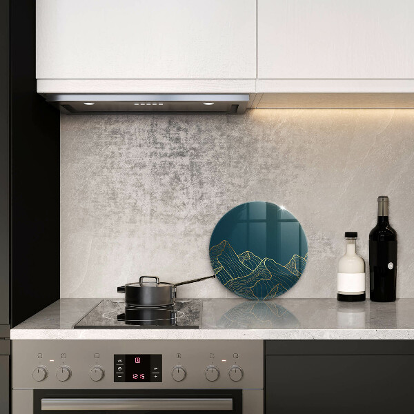 Tagliere in vetro Montagne astratte