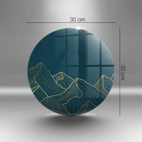 Tagliere in vetro Montagne astratte