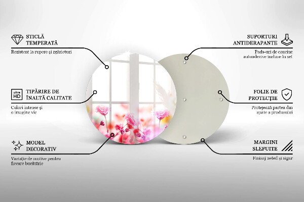 Tagliere in vetro Prato fiorito