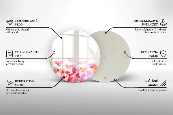 Tagliere in vetro Prato fiorito