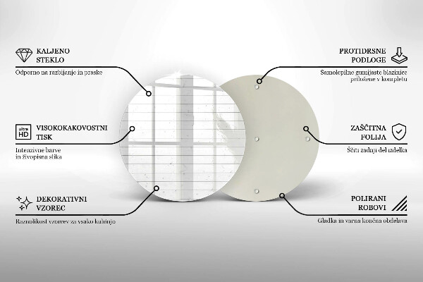 Tagliere in vetro Tavole luminose moderne
