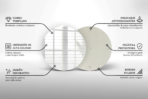 Tagliere in vetro Tavole luminose moderne