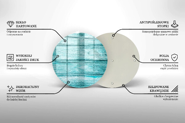 Tagliere in vetro Tavole in legno d'epoca