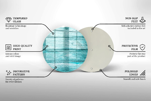 Tagliere in vetro Tavole in legno d'epoca