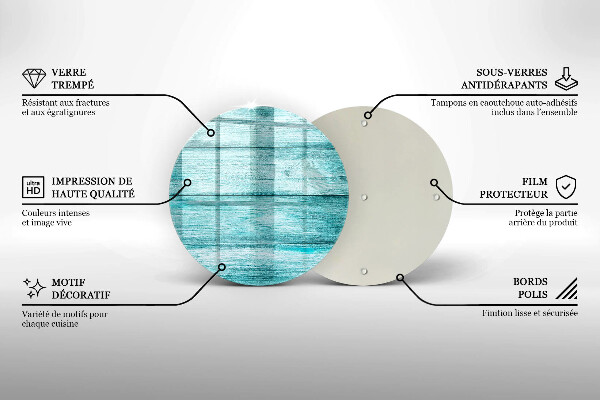 Tagliere in vetro Tavole in legno d'epoca