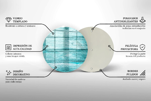 Tagliere in vetro Tavole in legno d'epoca